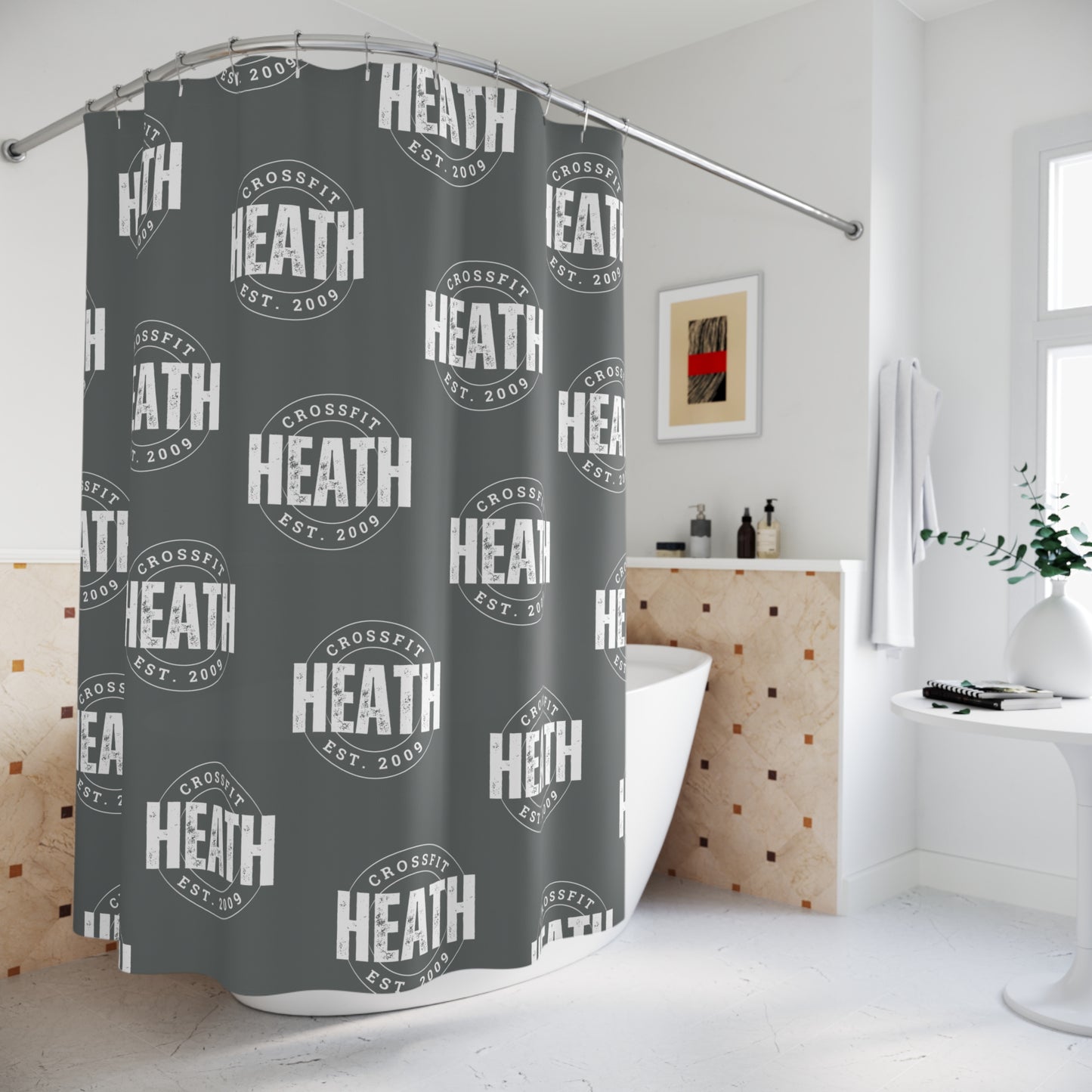 Copy of CrossFit Logo Shower Curtain - Stylish & Functional Bathroom Decor for Fitness Enthusiasts
