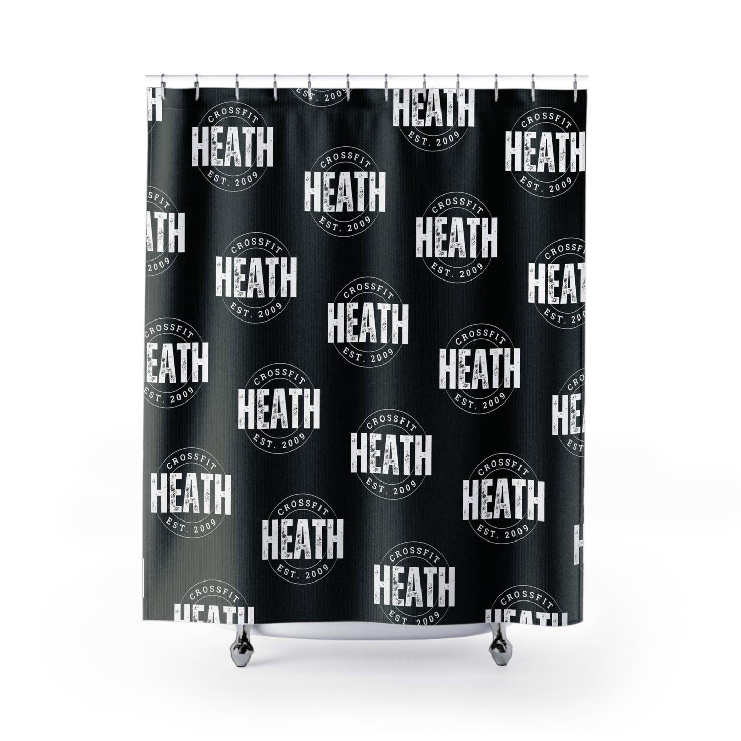 CrossFit Logo Shower Curtain - Stylish & Functional Bathroom Decor for Fitness Enthusiasts