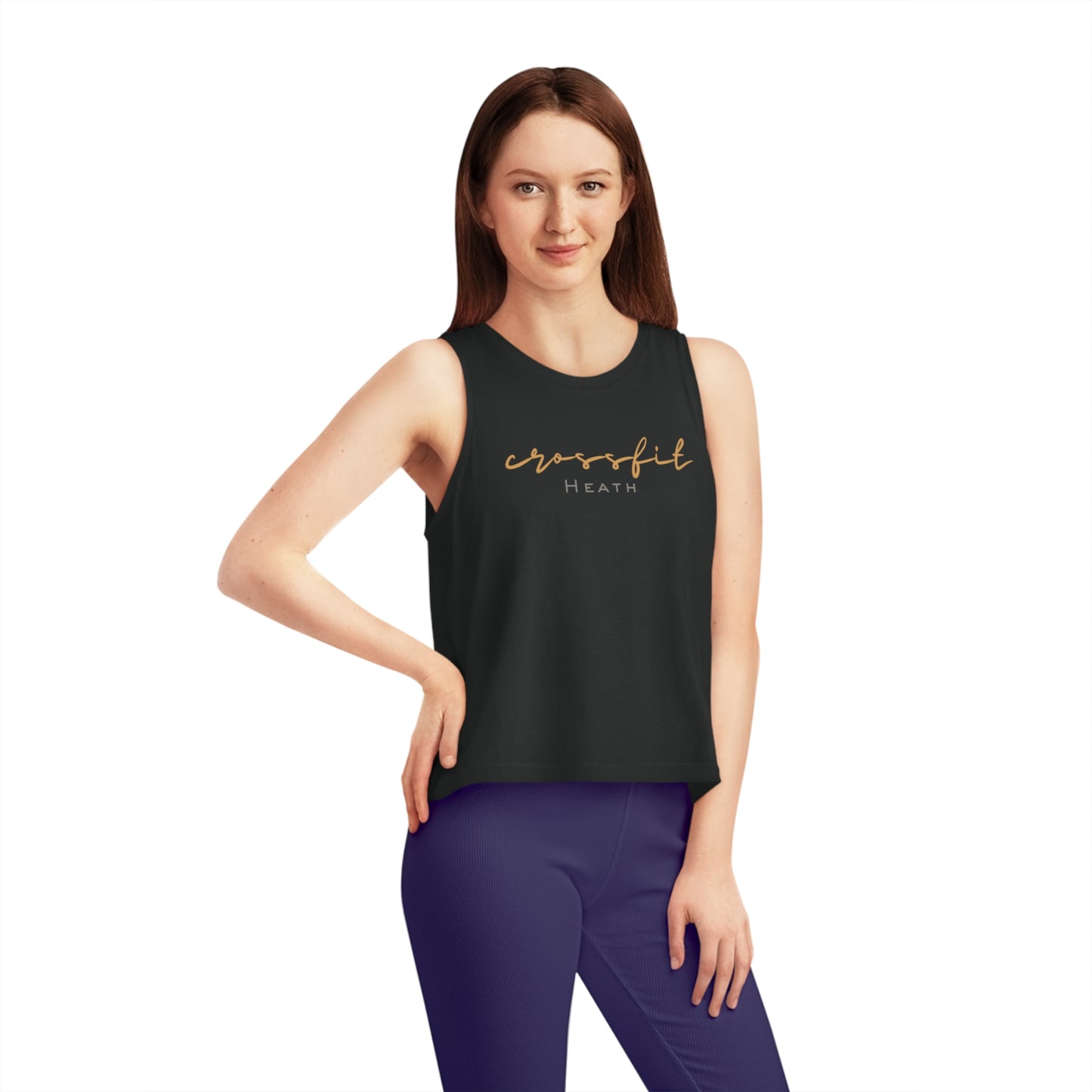 Cursive CrossFit Heath Crop